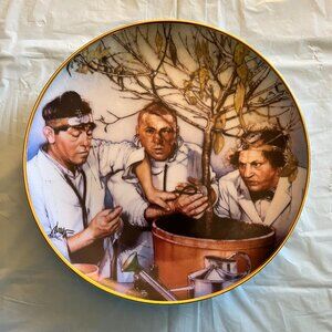 THREE STOOGES Franklin Mint Heirloom Limited Edition Numbered Plate